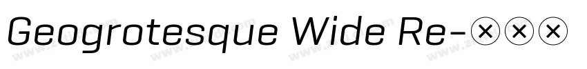 Geogrotesque Wide Re字体转换